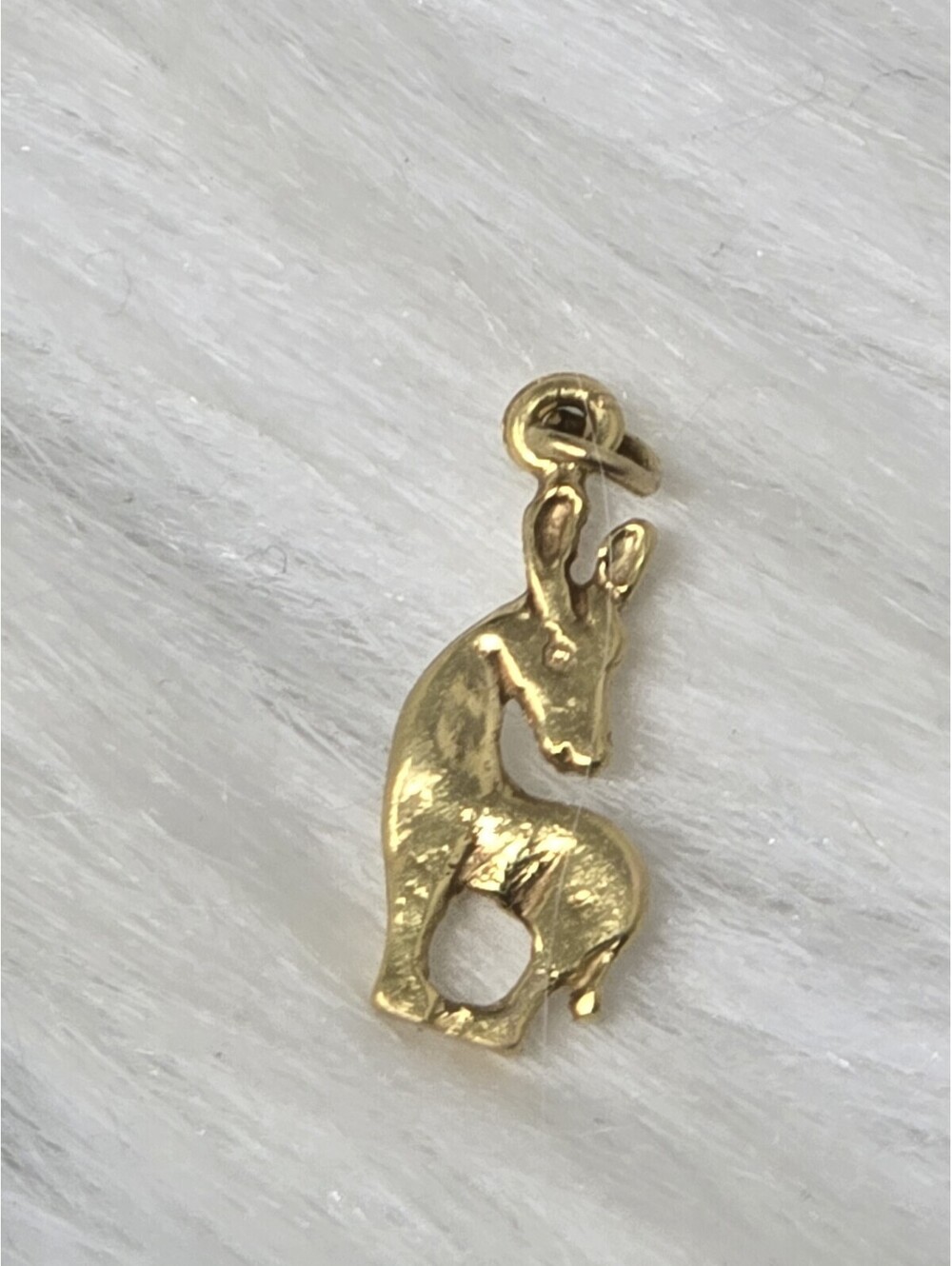 14k Gold Deer Charm Antelope Fawn Figural Animal Pendant